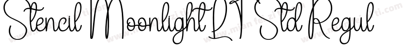 Stencil Moonlight LT Std Regular字体转换